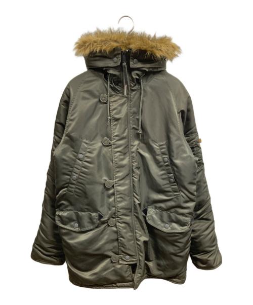 ALPHA（アルファ）ALPHA (アルファ) N-3Bフライトジャケット オリーブ サイズ:Lの古着・服飾アイテム