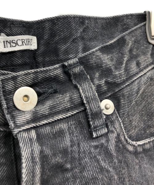 INSCRIRE（アンスクリア）INSCRIRE (アンスクリア) ブラックデニム ブラック サイズ:28の古着・服飾アイテム