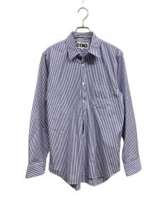 GOODENOUGH 背面ロゴプリント ギンガムチェック シャツ グレー 中古・古着通販】GOODENOUGH (グッドイナフ) 90's背面ロゴギンガム