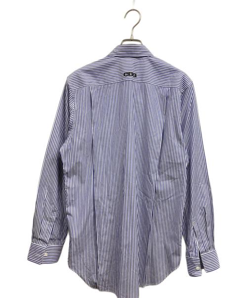 CDG（シーディージー）CDG (シーディージー) ストライプシャツ ブルー サイズ:Sの古着・服飾アイテム
