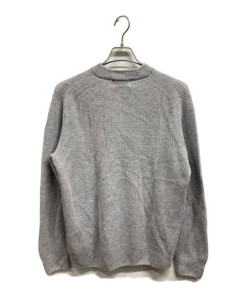 green label relaxing（グリーンレーベルリラクシング）green label relaxing (グリーンレーベルリラクシング) カシミヤ 畦 クルーネック ニット/green label relaxingニット グレー サイズ:M 未使用品の古着・服飾アイテム
