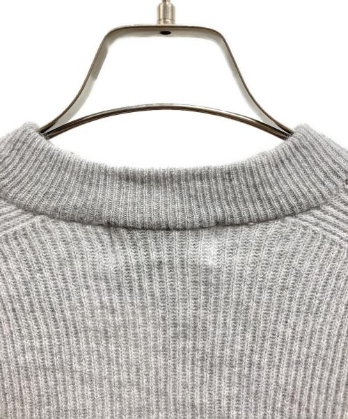 green label relaxing（グリーンレーベルリラクシング）green label relaxing (グリーンレーベルリラクシング) カシミヤ 畦 クルーネック ニット/green label relaxingニット グレー サイズ:M 未使用品の古着・服飾アイテム