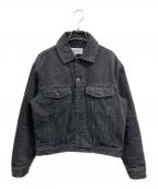 LOEWEロエベ）の古着「アナグラム ウォッシュ デニムジャケット」｜ブラック
