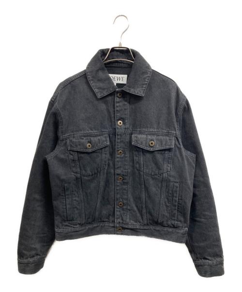 LOEWE（ロエベ）LOEWE (ロエベ) アナグラム ウォッシュ デニムジャケット ブラック サイズ:42の古着・服飾アイテム