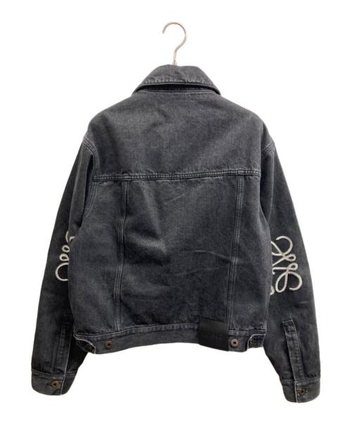 LOEWE（ロエベ）LOEWE (ロエベ) アナグラム ウォッシュ デニムジャケット ブラック サイズ:42の古着・服飾アイテム