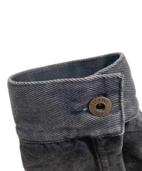 LOEWE（ロエベ）LOEWE (ロエベ) アナグラム ウォッシュ デニムジャケット ブラック サイズ:42の古着・服飾アイテム