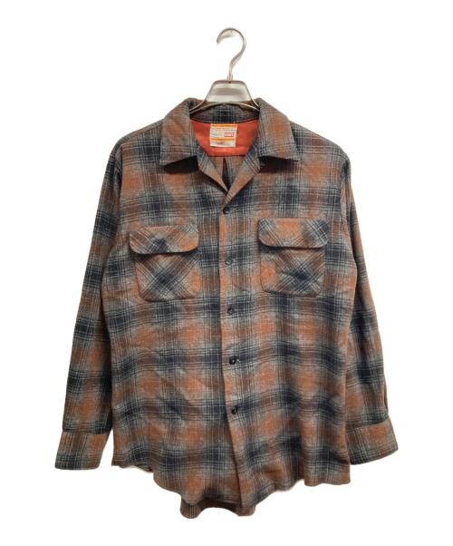 LEVI'S（リーバイス）LEVI'S (リーバイス) ヴィンテージシャツ グレー×ブラウン サイズ:不明の古着・服飾アイテム