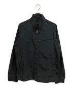 BEAMS PLUSビームスプラス）の古着「チェックナイロンコットン ハリトンジャケット」｜グリーン×ネイビー