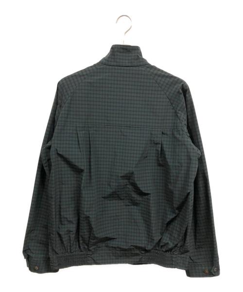 BEAMS PLUS（ビームスプラス）BEAMS PLUS (ビームスプラス) チェックナイロンコットン ハリトンジャケット グリーン×ネイビー サイズ:Lの古着・服飾アイテム