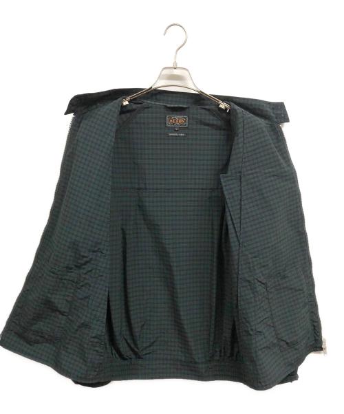 BEAMS PLUS（ビームスプラス）BEAMS PLUS (ビームスプラス) チェックナイロンコットン ハリトンジャケット グリーン×ネイビー サイズ:Lの古着・服飾アイテム