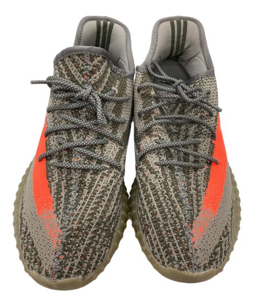adidas（アディダス）adidas (アディダス) YEEZY BOOST 350 V2 グレー×オレンジ サイズ:28の古着・服飾アイテム