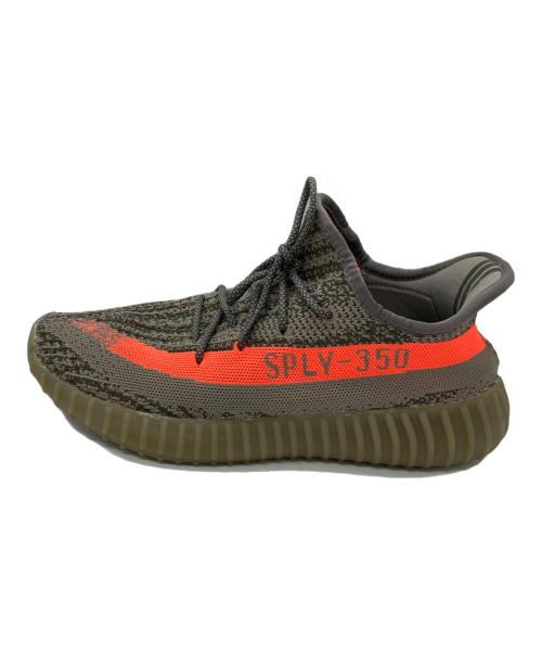 adidas（アディダス）adidas (アディダス) YEEZY BOOST 350 V2 グレー×オレンジ サイズ:28の古着・服飾アイテム