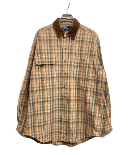 POLO RALPH LAUREN（ポロ・ラルフローレン）POLO RALPH LAUREN (ポロ・ラルフローレン) チェックシャツ ブラウン サイズ:Mの古着・服飾アイテム