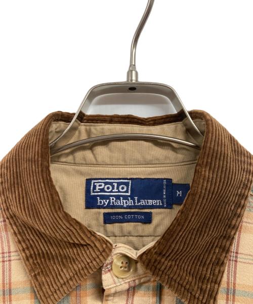 POLO RALPH LAUREN（ポロ・ラルフローレン）POLO RALPH LAUREN (ポロ・ラルフローレン) チェックシャツ ブラウン サイズ:Mの古着・服飾アイテム