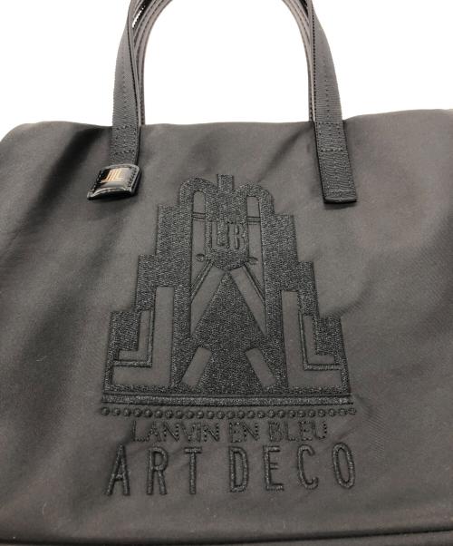 LANVIN en Bleu（ランバンオンブルー）LANVIN en Bleu (ランバンオンブルー) デコレ 2WAYハンドバッグ ブラックの古着・服飾アイテム