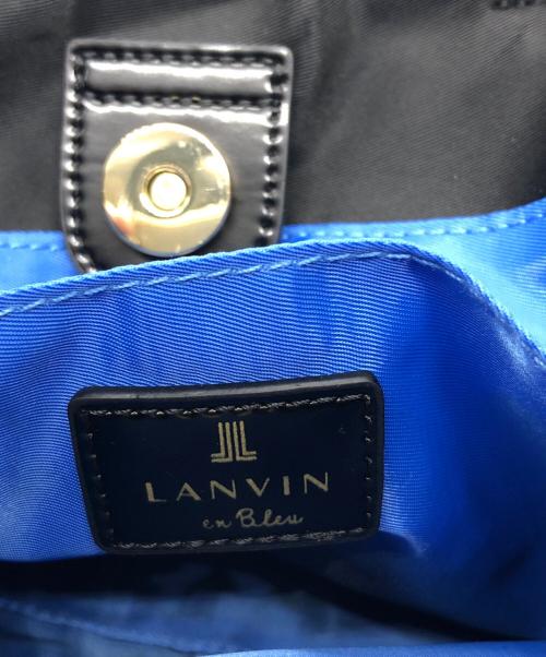 LANVIN en Bleu（ランバンオンブルー）LANVIN en Bleu (ランバンオンブルー) デコレ 2WAYハンドバッグ ブラックの古着・服飾アイテム
