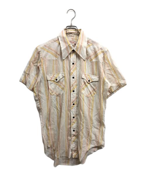Wrangler（ラングラー）Wrangler (ラングラー) 60s半袖シャツ ベージュ サイズ:SIZE 16-34の古着・服飾アイテム