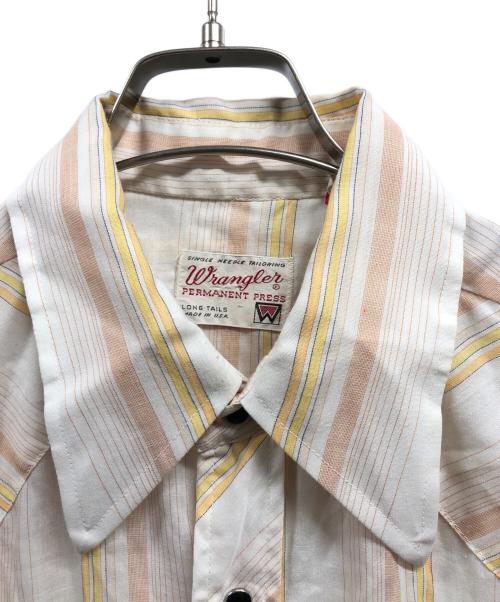 Wrangler（ラングラー）Wrangler (ラングラー) 60s半袖シャツ ベージュ サイズ:SIZE 16-34の古着・服飾アイテム