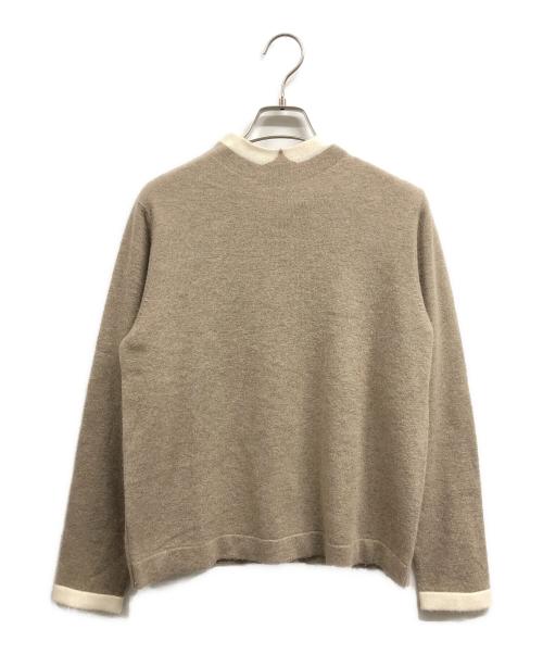 MACKINTOSH PHILOSOPHY（マッキントッシュ フィロソフィー）MACKINTOSH PHILOSOPHY (マッキントッシュ フィロソフィー) Cleric Collar Knit ベージュ サイズ:38の古着・服飾アイテム