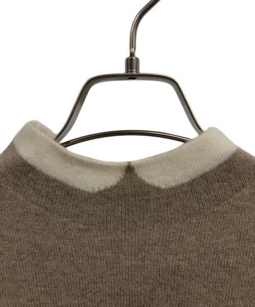 MACKINTOSH PHILOSOPHY（マッキントッシュ フィロソフィー）MACKINTOSH PHILOSOPHY (マッキントッシュ フィロソフィー) Cleric Collar Knit ベージュ サイズ:38の古着・服飾アイテム