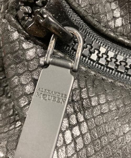 ALEXANDER McQUEEN（アレキサンダーマックイーン）ALEXANDER McQUEEN (アレキサンダーマックイーン) レザーリュック ブラックの古着・服飾アイテム