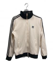 adidas（アディダス）の古着「アディカラー ワッフル クラシック トラックトップ」｜ベージュ