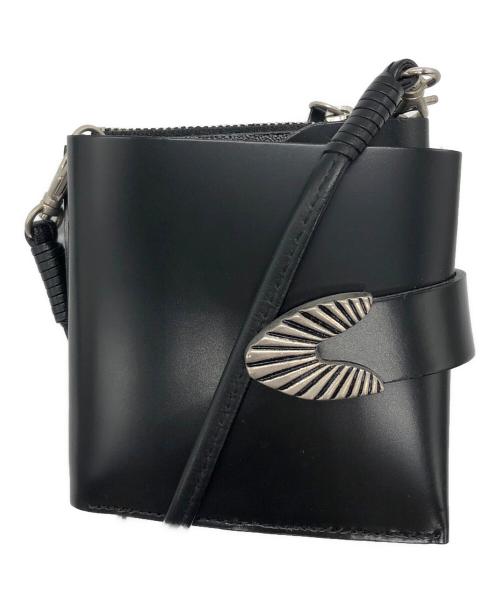 TOGA PULLA（トーガ プルラ）TOGA PULLA (トーガ プルラ) Lether shoulder wallet ブラックの古着・服飾アイテム