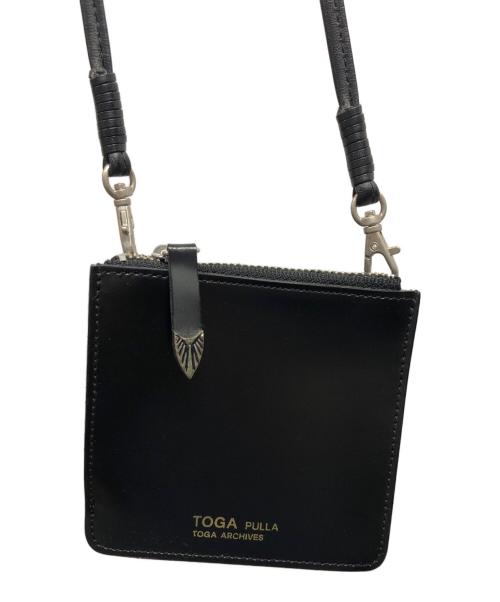 TOGA PULLA（トーガ プルラ）TOGA PULLA (トーガ プルラ) Lether shoulder wallet ブラックの古着・服飾アイテム