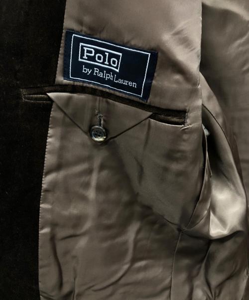 POLO RALPH LAUREN（ポロ・ラルフローレン）POLO RALPH LAUREN (ポロ・ラルフローレン) ベロアジャケット ブラウン サイズ: AB6の古着・服飾アイテム