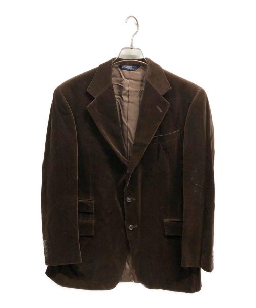 POLO RALPH LAUREN（ポロ・ラルフローレン）POLO RALPH LAUREN (ポロ・ラルフローレン) ベロアジャケット ブラウン サイズ: AB6の古着・服飾アイテム