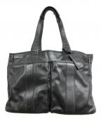 LUGGAGE LABELラゲッジ レーベル）の古着「レザートートバッグ」｜ブラック