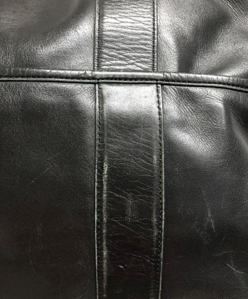 LUGGAGE LABEL（ラゲッジ レーベル）LUGGAGE LABEL (ラゲッジ レーベル) レザートートバッグ ブラックの古着・服飾アイテム