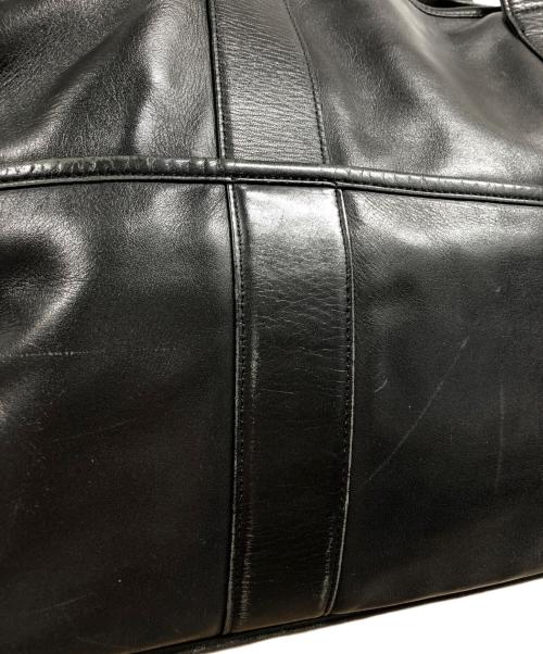 LUGGAGE LABEL（ラゲッジ レーベル）LUGGAGE LABEL (ラゲッジ レーベル) レザートートバッグ ブラックの古着・服飾アイテム