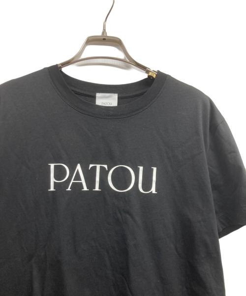 patou（パトゥ）Patou (パトゥ) ロゴTシャツ ブラック サイズ:Mの古着・服飾アイテム