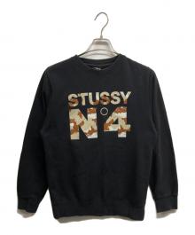 stussy（ステューシー）の古着「N4ロゴプリントスウェット」｜ブラック