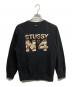 stussy（ステューシー）の古着「N4ロゴプリントスウェット」｜ブラック