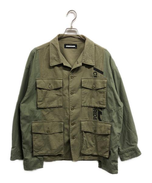 NEIGHBORHOOD（ネイバーフッド）NEIGHBORHOOD (ネイバーフッド) BDU.MOD C-SHIRT グリーン サイズ:Sの古着・服飾アイテム