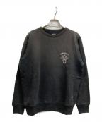 stussy×NEIGHBORHOODステューシー×ネイバーフッド）の古着「プリントスウェット」｜ブラック