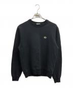 Christian Dior×KAWSクリスチャン ディオール×カウズ）の古着「刺繍ワッペンスウェット」｜ブラック