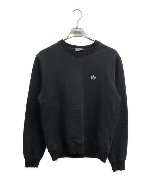 Christian Dior（クリスチャン ディオール）Christian Dior (クリスチャン ディオール) KAWS (カウズ) 刺繍ワッペンスウェット ブラック サイズ:Lの古着・服飾アイテム