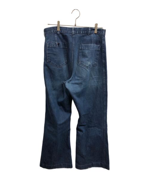 U'S NAVY（ユーエスネイビー）U'S NAVY (ユーエスネイビー) セーラーデニムパンツ ブルー サイズ:33XLの古着・服飾アイテム