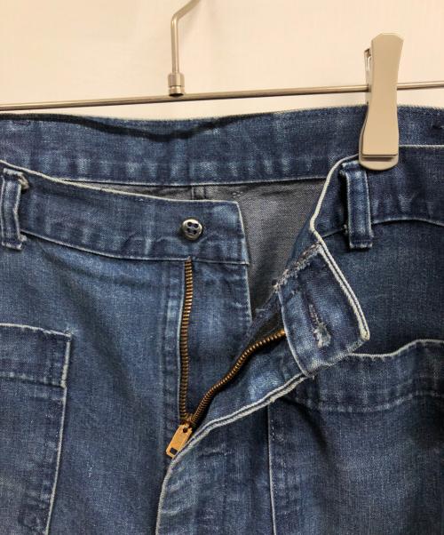 U'S NAVY（ユーエスネイビー）U'S NAVY (ユーエスネイビー) セーラーデニムパンツ ブルー サイズ:33XLの古着・服飾アイテム