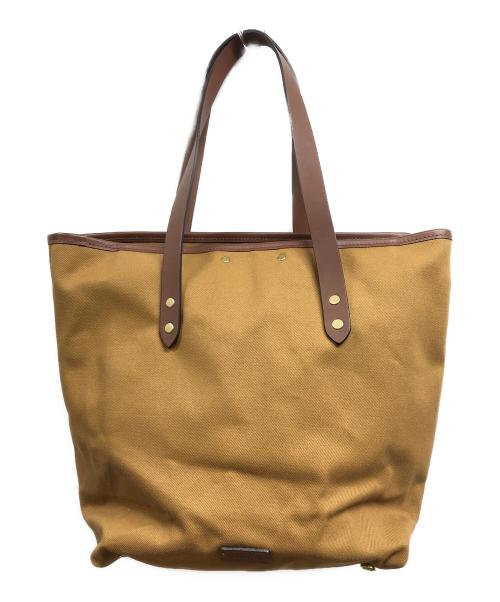 CROOTS（クルーツ）CROOTS (クルーツ) BEAMS F (ビームスエフ) 別注フラップポケットトートバッグ ベージュの古着・服飾アイテム