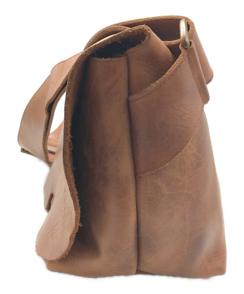 Uni&co（ユニアンドコー）uni&co (ユニアンドコー) メッセンジャーバッグ ブラウンの古着・服飾アイテム