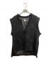 L'AUBE BLANC（ローブ ブラン）の古着「fringe tweed vest」｜ブラック