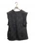 L'AUBE BLANC (ローブ ブラン) fringe tweed vest ブラック サイズ:FREE：8000円