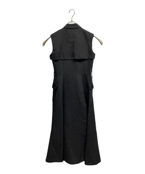 L'AUBE BLANC（ローブ ブラン）L'AUBE BLANC (ローブ ブラン) Sleeveless Coat Dress ブラック サイズ:FREEの古着・服飾アイテム