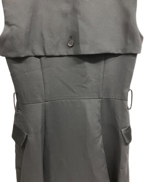 L'AUBE BLANC（ローブ ブラン）L'AUBE BLANC (ローブ ブラン) Sleeveless Coat Dress ブラック サイズ:FREEの古着・服飾アイテム
