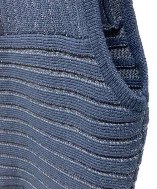 L'AUBE BLANC（ローブ ブラン）L'AUBE BLANC (ローブ ブラン) Panel rib knit tops ネイビー サイズ:FREEの古着・服飾アイテム