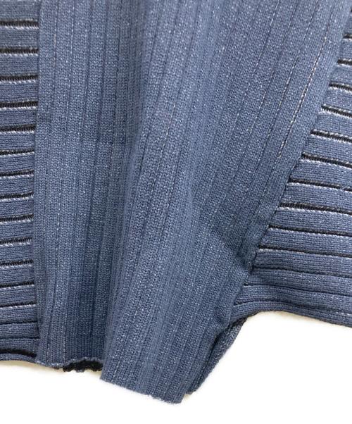 L'AUBE BLANC（ローブ ブラン）L'AUBE BLANC (ローブ ブラン) Panel rib knit skirt ネイビー サイズ:FREEの古着・服飾アイテム